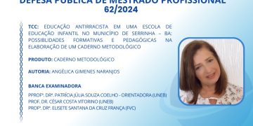 Defesa Pública de Mestrado 62/2024