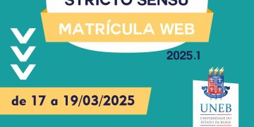 MATRÍCULA WEB – PÓS GRADUAÇÃO LATO E STRICTO SENSU